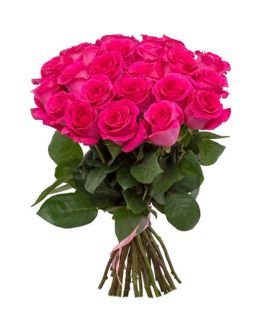25 розовых роз